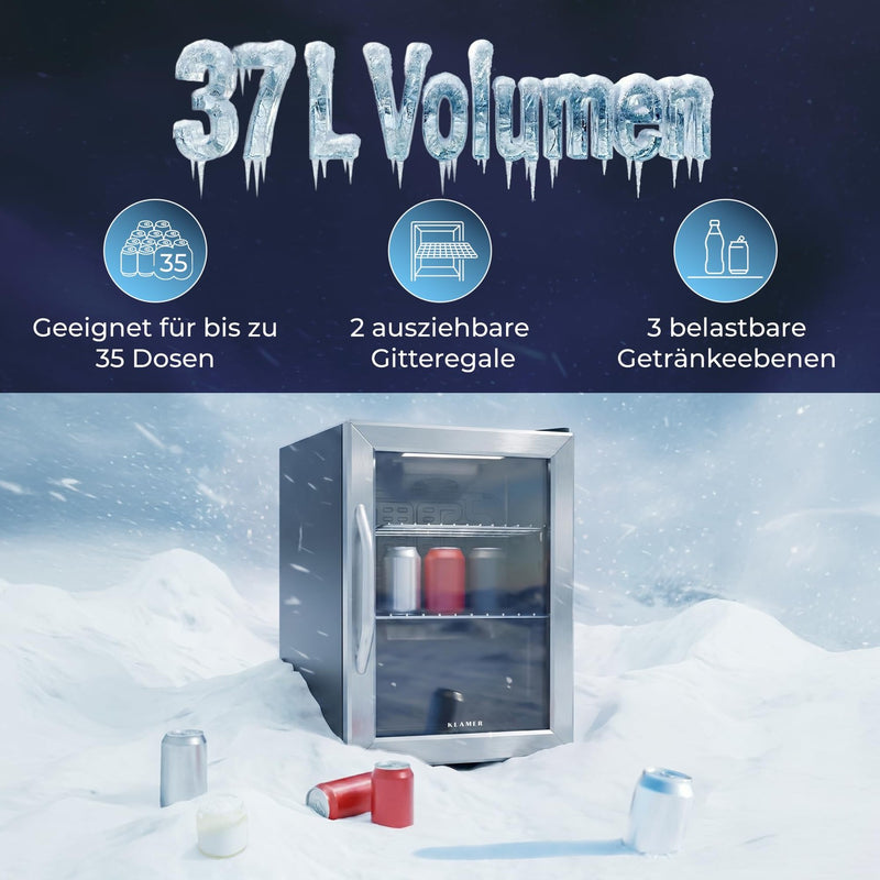 KLAMER Getränkekühlschrank 37 L – Bild 3