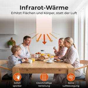 KLAMER Infrarotheizung Carbon-Crystal 60 x 100 cm – Bild 4