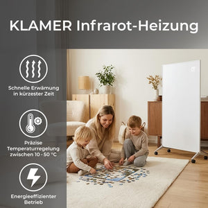 KLAMER Infrarotheizung Carbon-Crystal 60 x 120 cm – Bild 2
