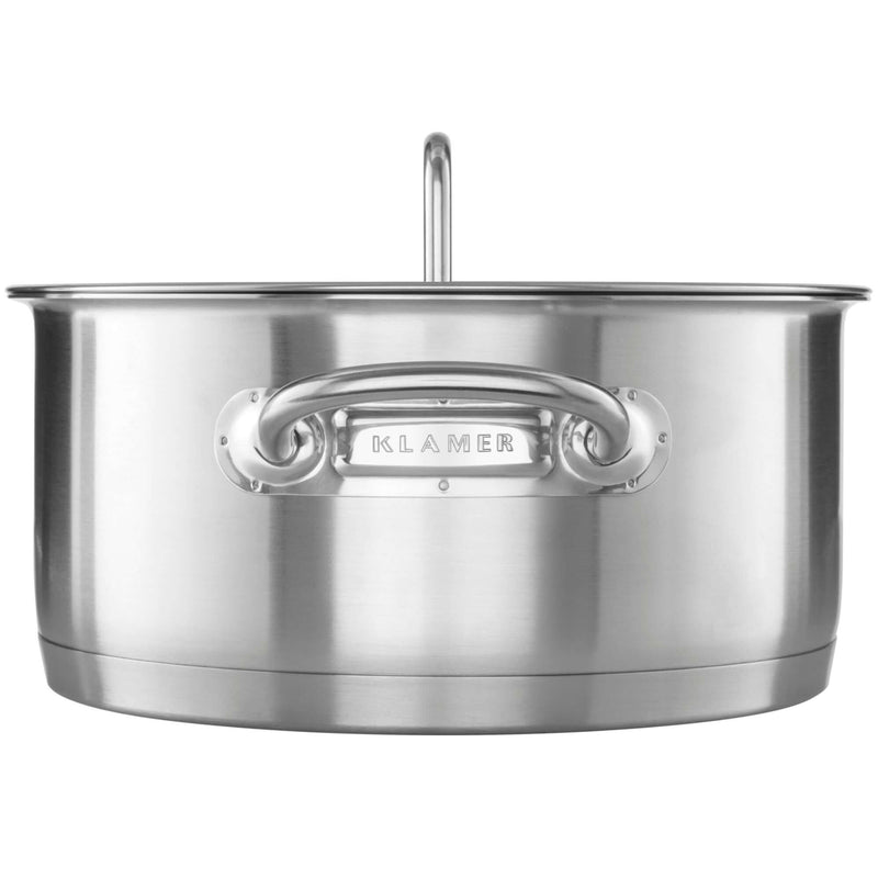 Edelstahl Topfset 4-teilig - hochwertiger Kochtopf aus Edelstahl mit ergonomischen Griffen.